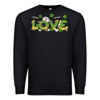 Black st patricks love nurse Premium Sweatshirt - MaliasSmallBusiness