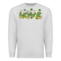 Dove Grey st patricks love nurse Premium Sweatshirt - MaliasSmallBusiness
