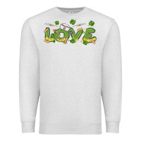 Oatmeal Heather st patricks love nurse Premium Sweatshirt - MaliasSmallBusiness