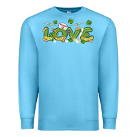 Ocean Blue st patricks love nurse Premium Sweatshirt - MaliasSmallBusiness