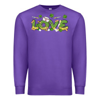 Purple st patricks love nurse Premium Sweatshirt - MaliasSmallBusiness