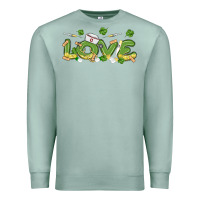 Seafoam st patricks love nurse Premium Sweatshirt - MaliasSmallBusiness