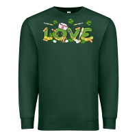 Sports Green st patricks love nurse Premium Sweatshirt - MaliasSmallBusiness