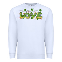 White st patricks love nurse Premium Sweatshirt - MaliasSmallBusiness