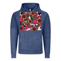 Vintage Denim sunflower cowhide Vintage Hoodie - Zillion Design Studio