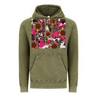 Vintage Olive sunflower cowhide Vintage Hoodie - Zillion Design Studio