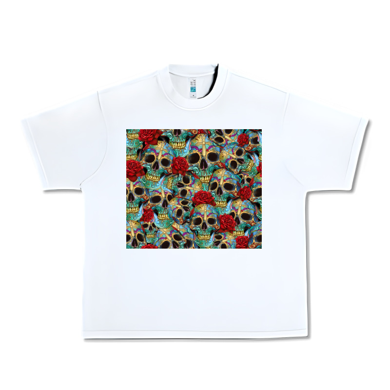 Sugar Skulls Roses Tumbler 3 Urban Heavy Tee by CTS Tumbler Store | Teevron