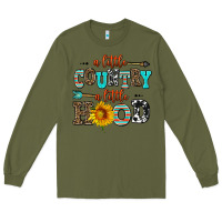 Army Green a little country a little hood Long Sleeve Tee - AdoDesignShop