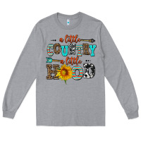 Heather Grey a little country a little hood Long Sleeve Tee - AdoDesignShop