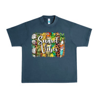 Midnight Navy sunset vibes brush stroke Urban Heavy Tee - BarkalooDesign