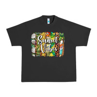 Pigment Black sunset vibes brush stroke Urban Heavy Tee - BarkalooDesign