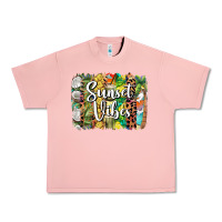 Salmon sunset vibes brush stroke Urban Heavy Tee - BarkalooDesign