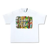 White sunset vibes brush stroke Urban Heavy Tee - BarkalooDesign