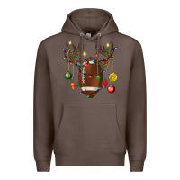 Coffee American Football Horn Christmas Premium Hoodie - BundleAndBundleShop