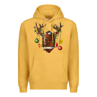 Mustard American Football Horn Christmas Premium Hoodie - BundleAndBundleShop
