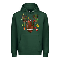 Sports Green American Football Horn Christmas Premium Hoodie - BundleAndBundleShop