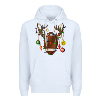 White American Football Horn Christmas Premium Hoodie - BundleAndBundleShop