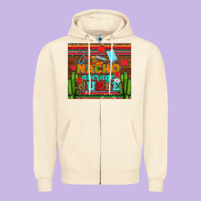Nacho Average Nurse With Roses Zipper Hoodie Designed By Adodesignshop