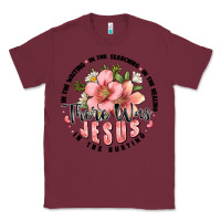 Burgundy there was jesus Classic Tee - JahusDesignShop