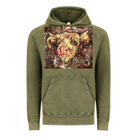 Vintage Olive leopard cow Vintage Hoodie - Zillion Design Studio