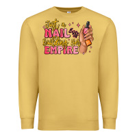 Antique Gold just a nail boss building her empire Premium Sweatshirt - MaliasSmallBusiness