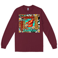 Burgundy western crawfish Long Sleeve Tee - AdoDesignShop
