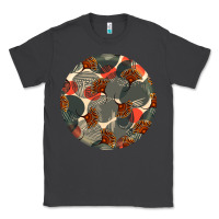 Smoke african fabric pattern round earrings 5 Classic Tee - BundleAndBundleShop