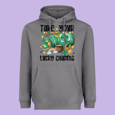 Take Your Lucky Charms Heavyweight Hoodie Designed By Maliassmallbusiness