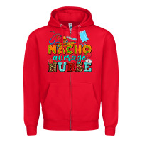 Red nacho average nurse Zipper Hoodie - AdoDesignShop