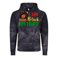 Cloud Black i am black history with afro black girl Vintage Hoodie - texasbilliewilder
