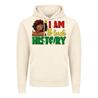 Vintage Artic i am black history with afro black girl Vintage Hoodie - texasbilliewilder