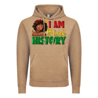 Vintage Coffee i am black history with afro black girl Vintage Hoodie - texasbilliewilder