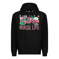 Black Nurse Life Truck Premium Hoodie - BundleAndBundleShop