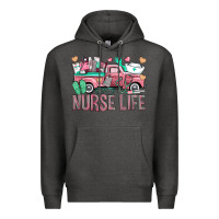 Charcoal Heather Nurse Life Truck Premium Hoodie - BundleAndBundleShop