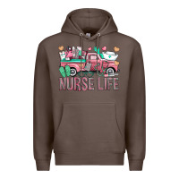 Coffee Nurse Life Truck Premium Hoodie - BundleAndBundleShop