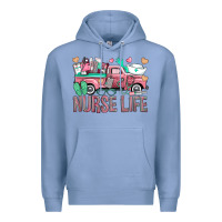 Colony Blue Nurse Life Truck Premium Hoodie - BundleAndBundleShop
