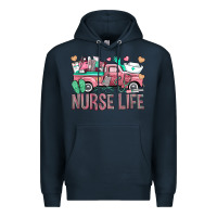 Navy Nurse Life Truck Premium Hoodie - BundleAndBundleShop