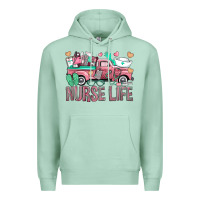 Seafoam Nurse Life Truck Premium Hoodie - BundleAndBundleShop