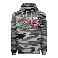 Slate Camo Nurse Life Truck Premium Hoodie - BundleAndBundleShop