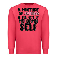 Cardinal a mixture of spoiled and ill get it my damn self Premium Sweatshirt - MaliasSmallBusiness