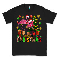 Black flamingo merry christmas Classic Tee - AdoDesignShop