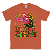 Copper flamingo merry christmas Classic Tee - AdoDesignShop