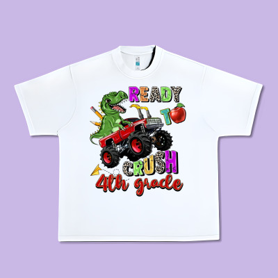 Ready To Crush 4th Grade Urban Heavy Tee Designed By Zillion Design Studio