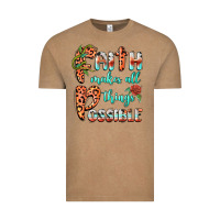 Vintage Coffee faith makes all things possible Vintage Tee - BarkalooDesign