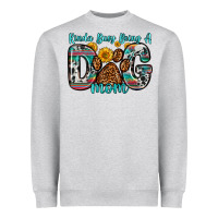 Heather Grey kinda busy being a dog mom Heavyweight Sweatshirt - Zillion Design Studio