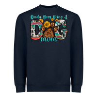 Navy kinda busy being a dog mom Heavyweight Sweatshirt - Zillion Design Studio