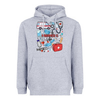 Heather Grey can't talk right now doing paramedic stuff Heavyweight Hoodie - MaliasSmallBusiness