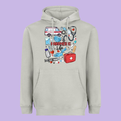 Can't Talk Right Now Doing Paramedic Stuff Heavyweight Hoodie Designed By Maliassmallbusiness