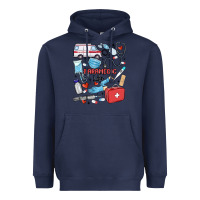 Navy can't talk right now doing paramedic stuff Heavyweight Hoodie - MaliasSmallBusiness