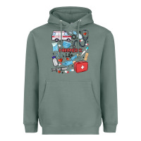 Sage can't talk right now doing paramedic stuff Heavyweight Hoodie - MaliasSmallBusiness